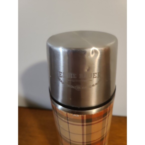 Eddie Bauer Outfitter Plaid Vacuum Sealed Thermos Hot or Cold - 1L - 33.9 Oz - Picture 2 of 5